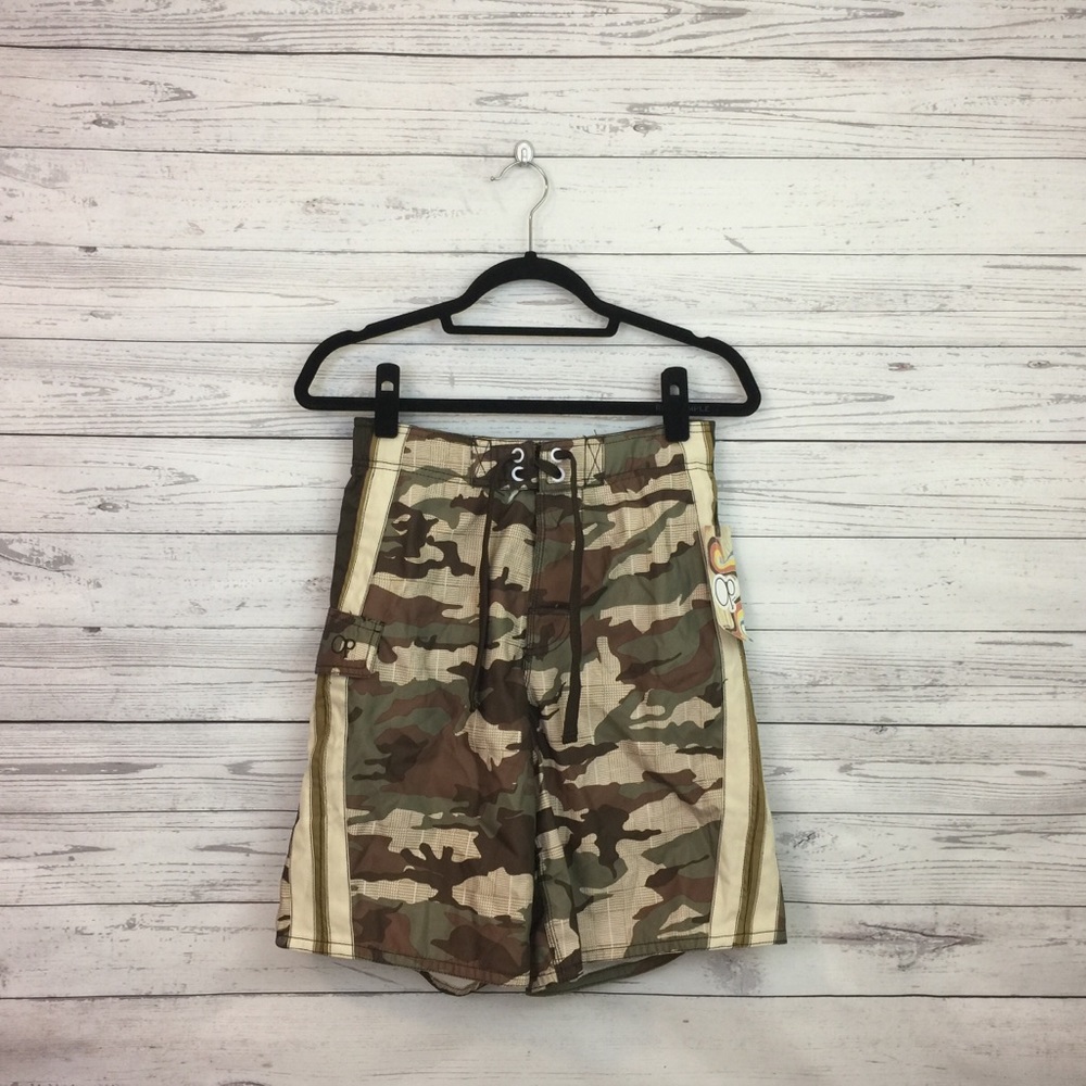 Camo swim trunks NWT